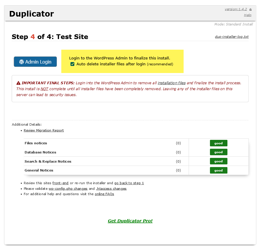 انتقال وردپرس به هاست یا دامنه دیگر با افزونه Duplicator
